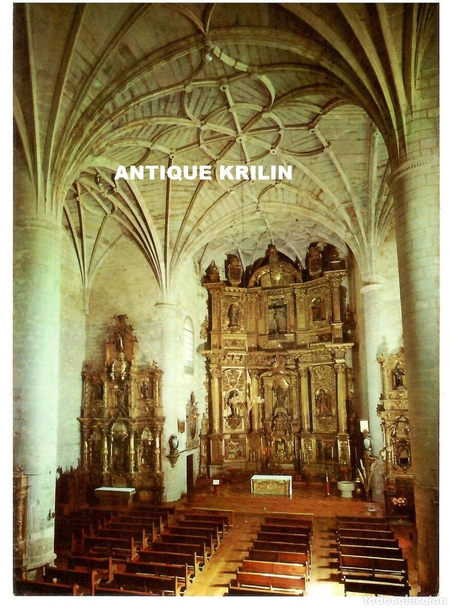 Postales: PUENTE LA REINA / IGLESIA PARROQUIAL DE SANTIAGO , INTERIOR / COLECCION PERLA / SIN FRANQUEAR