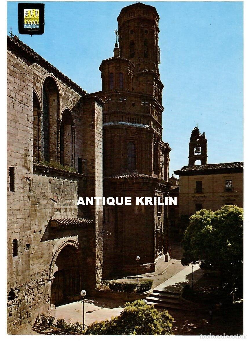 Postales: TUDELA N&ordm; 5 FACHADA CATEDRAL / ESCUDO DE ORO / SIN FRANQUEAR
