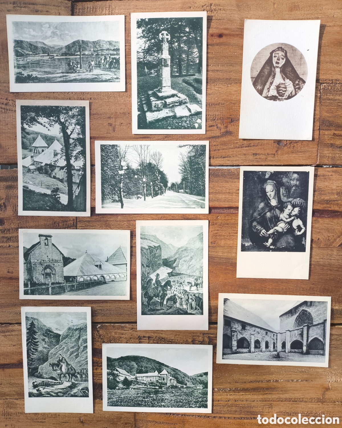 Postales: Lote antiguas postales Roncesvalles Navarra Ed. Hauser y Menet