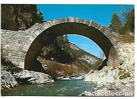 Postales: PUENTE ROMANICO SOBRE EL RIO BELAGUA, PIRINEO NAVARRO.- ISABA / NAVARRA