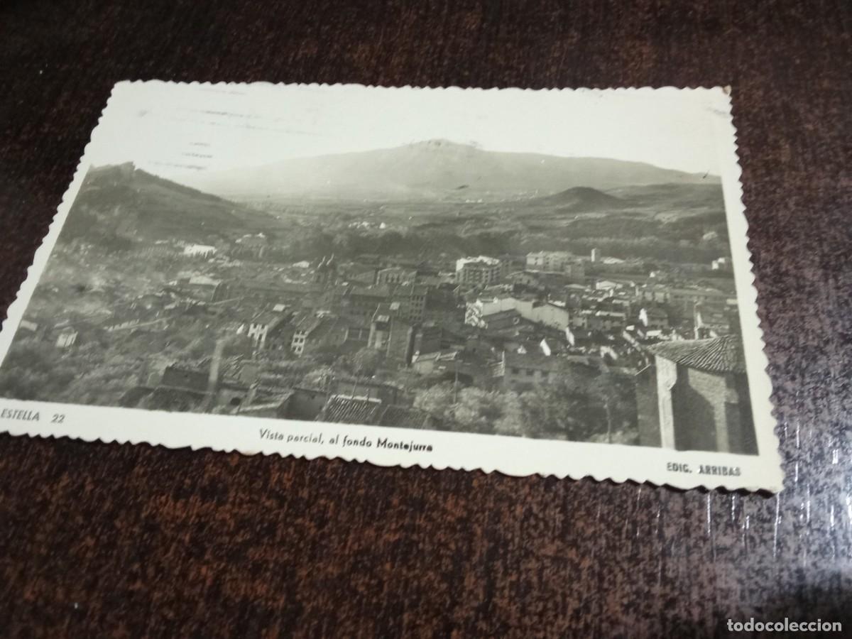 Postcards: Estella.Vista parcial, al fondo Montejurra.