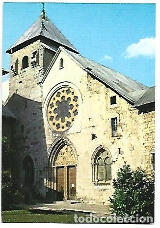 Postales: MACIZA TORRE FORTIFICADA DEL SIGLO XIV.- REAL COLEGIATA DE RONCESVALLES / NAVARRA