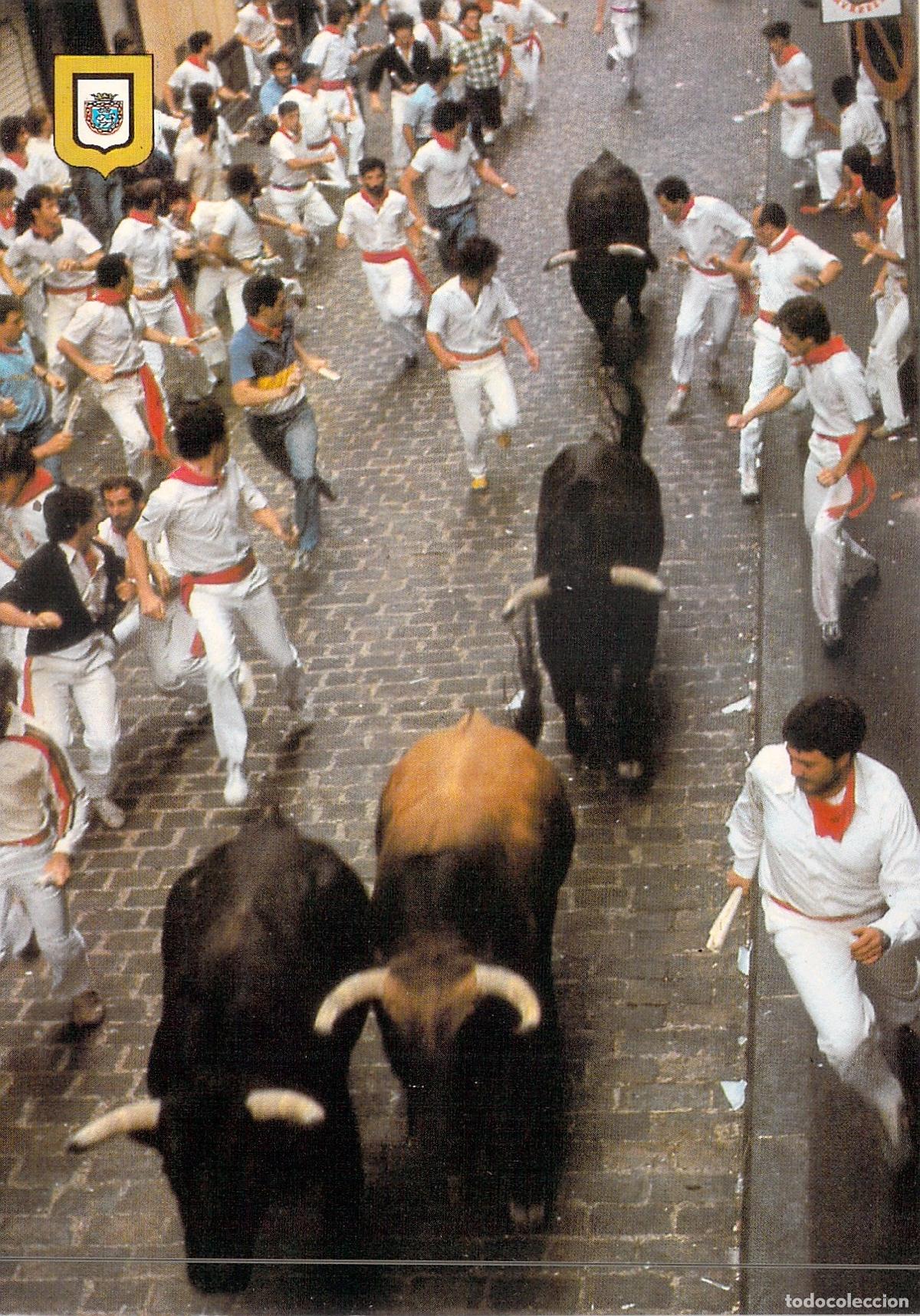 Postales: Postal de Pamplona Fiestas de San Ferm&iacute;n El Encierro