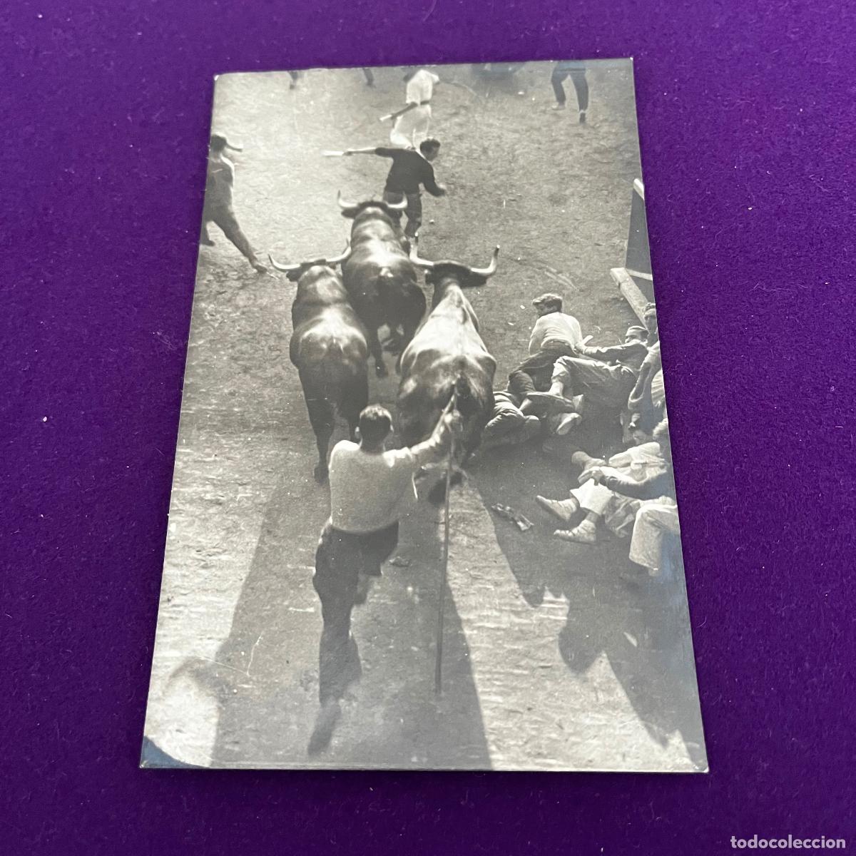 Postkarten: POSTAL DE PAMPLONA (NAVARRA). ENCIERRO DE LOS TOROS.