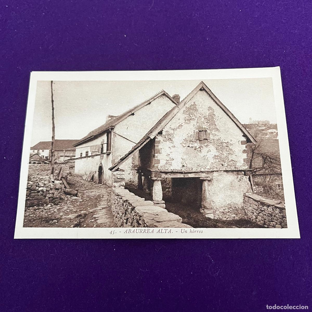 Cartes Postales: POSTAL DE ABAURREA ALTA (NAVARRA). UN HORREO.