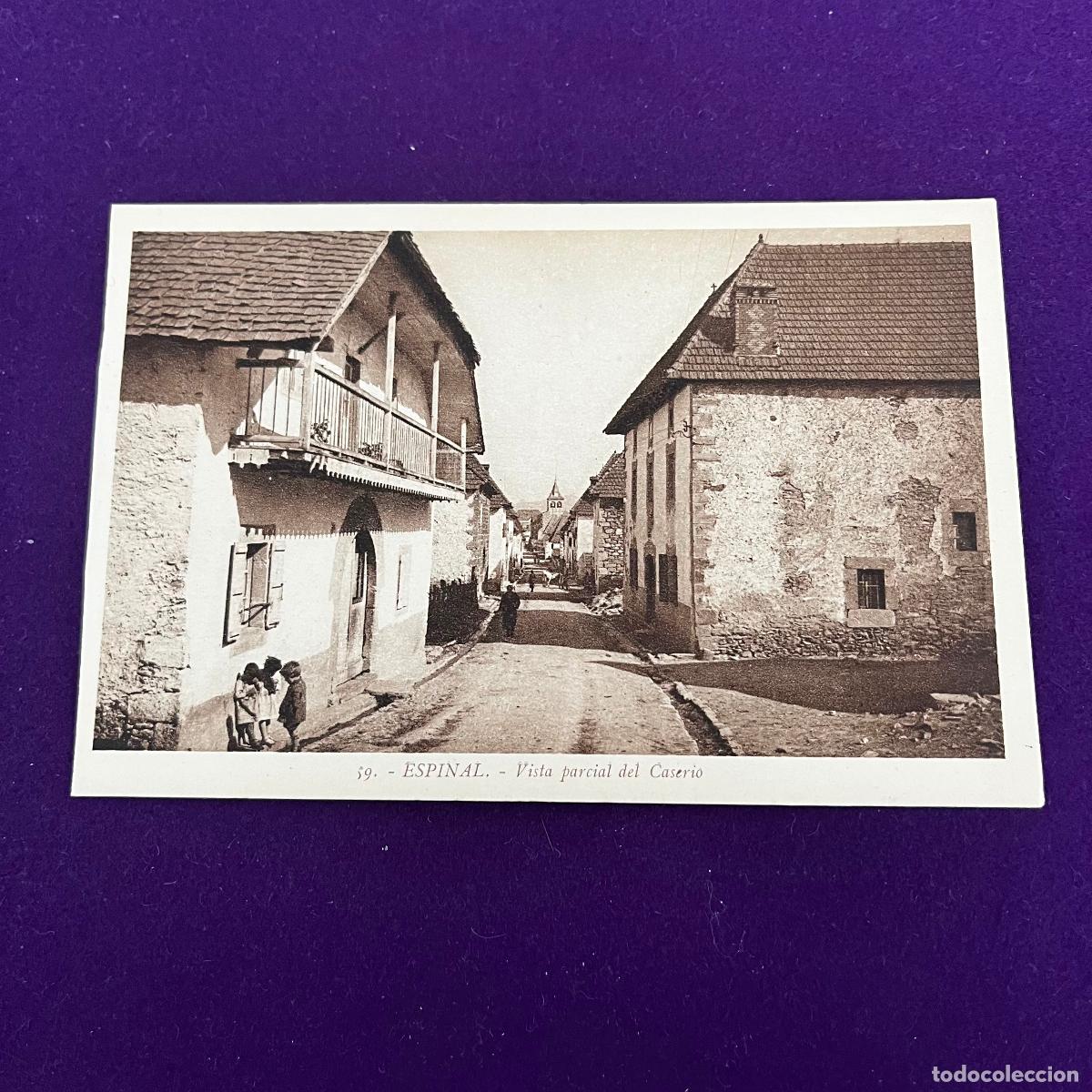 Cartes Postales: POSTAL DE ESPINAL (NAVARRA). VISTA PARCIAL DEL CASERIO.