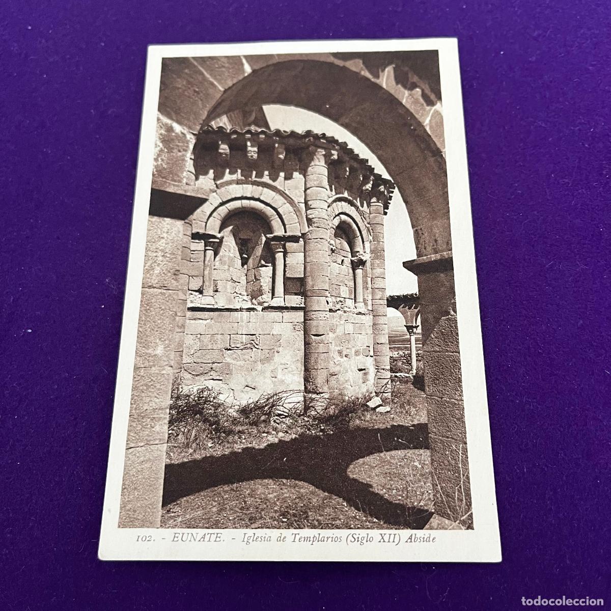 Postales: POSTAL DE EUNATE (NAVARRA). IGLESIA DE TEMPLARIOS. - Foto 1
