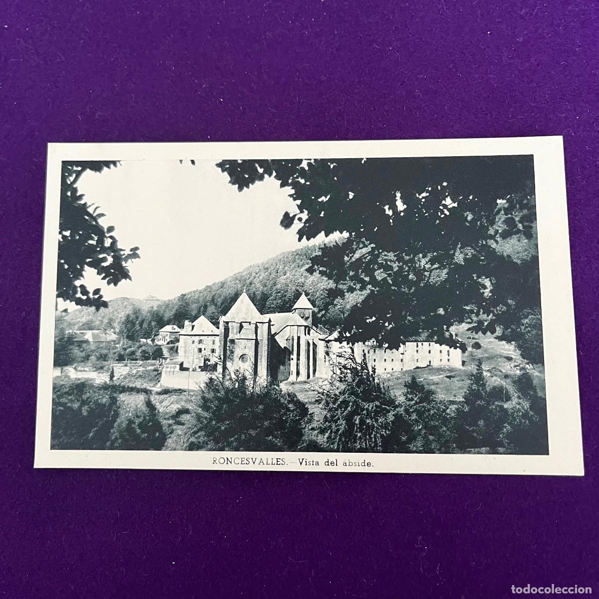 Cartes Postales: POSTAL DE RONCESVALLES (NAVARRA). VISTA DE ABSIDE.