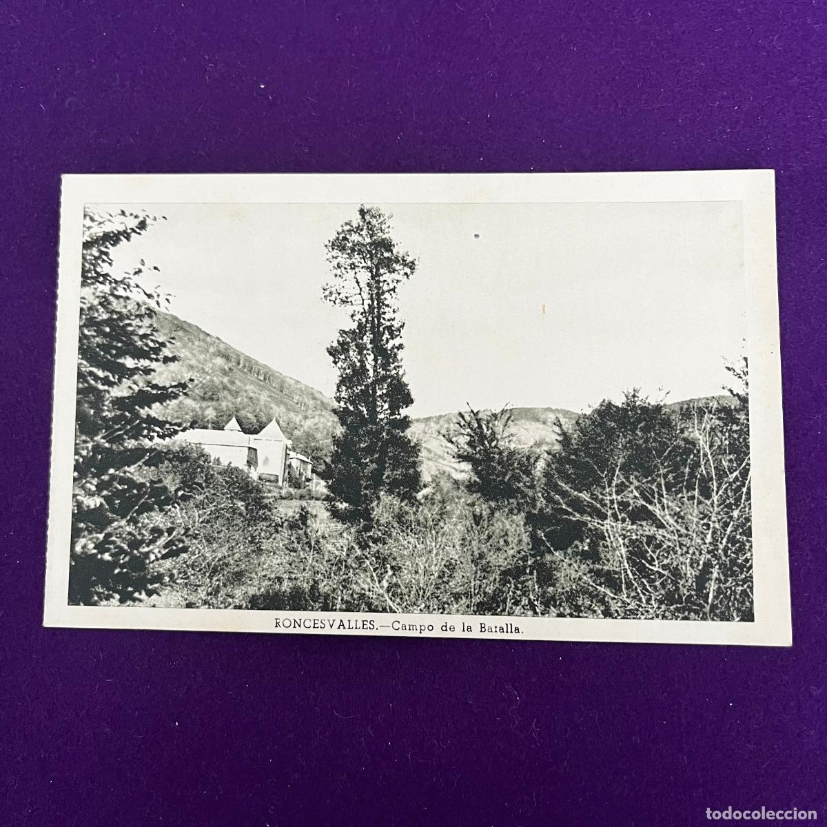 Postales: POSTAL DE RONCESVALLES (NAVARRA). CAMPO DE LA BATALLA. - Foto 1
