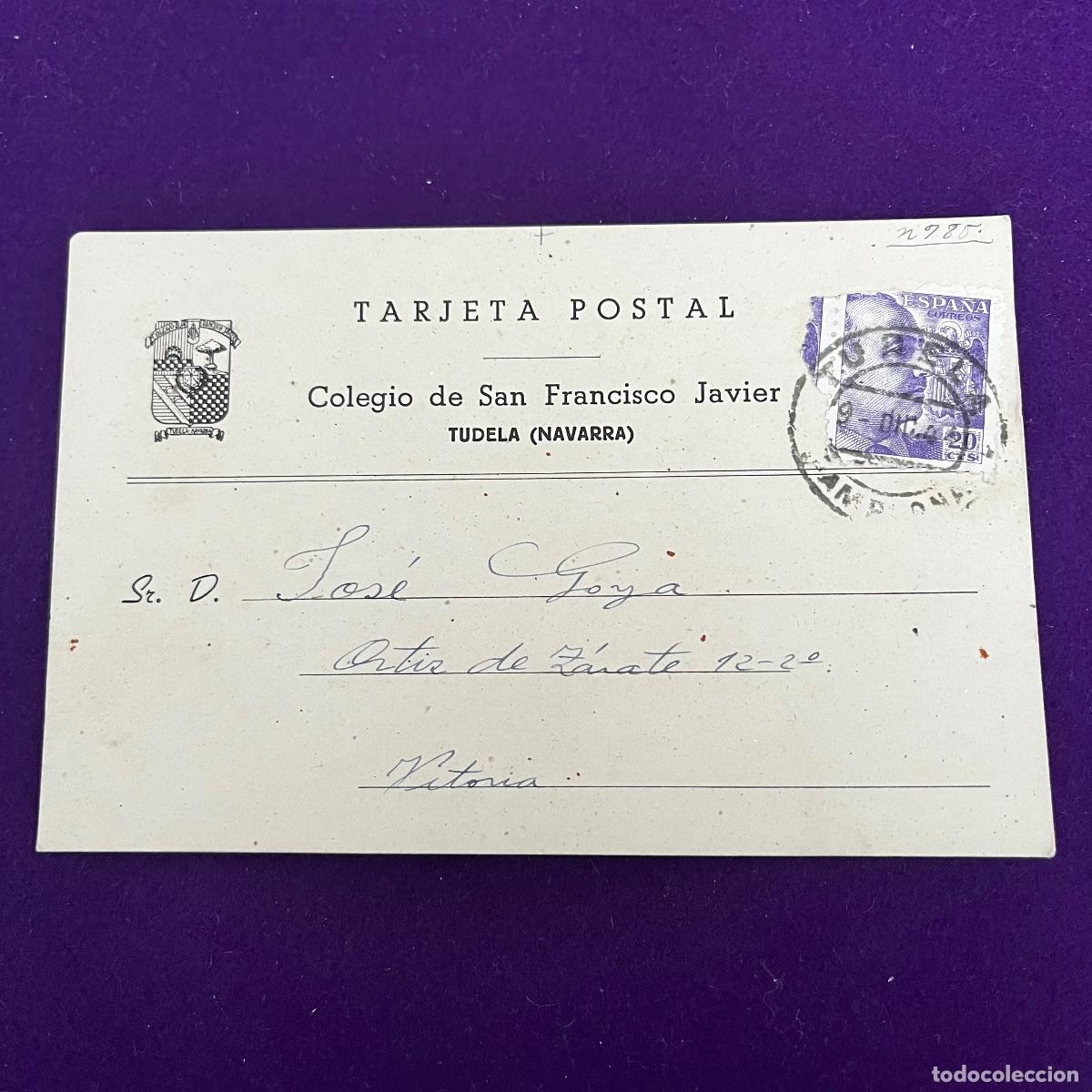 Postais: POSTAL DE TUDELA (NAVARRA). COLEGIO DE SAN FRANCISCO JAVIER.