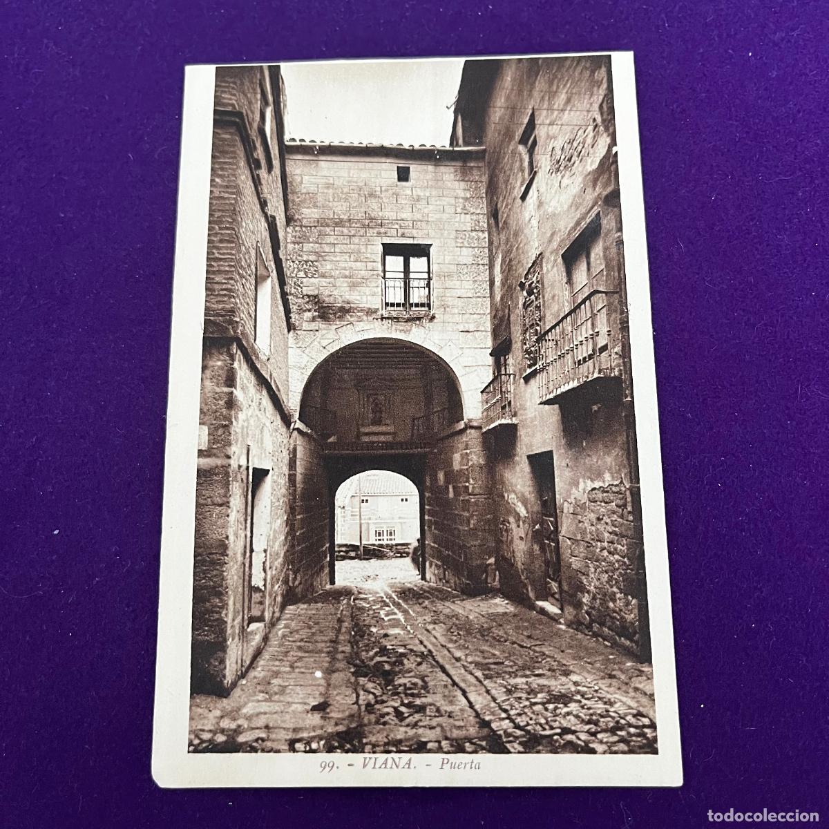 Postales: POSTAL DE VIANA (NAVARRA). PUERTA.