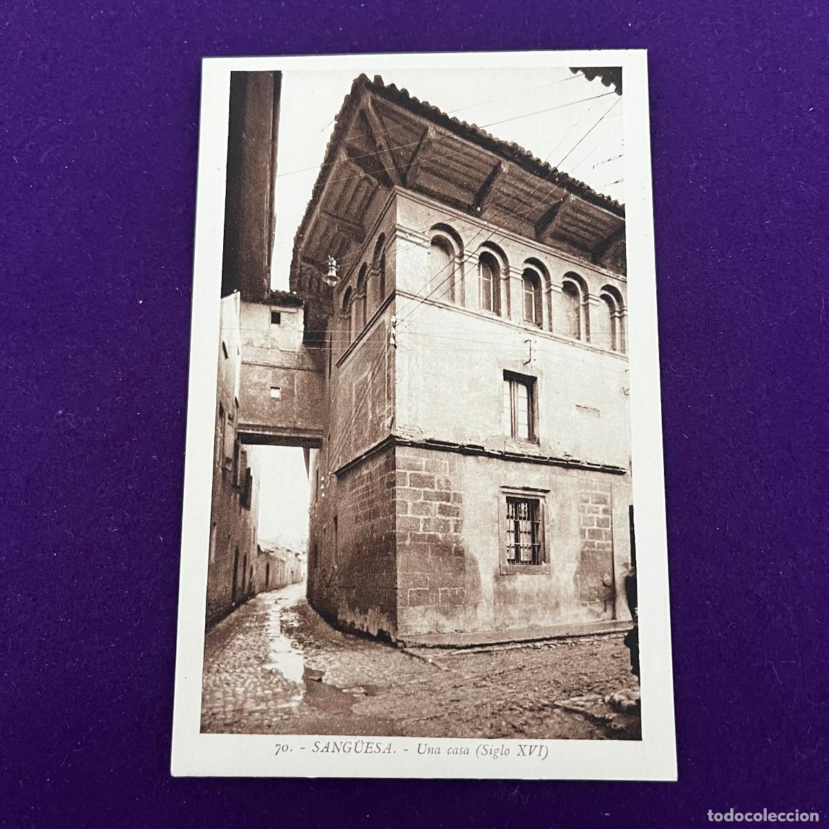 Postales: POSTAL DE SANGUESA (NAVARRA). UNA CASA. - Foto 1