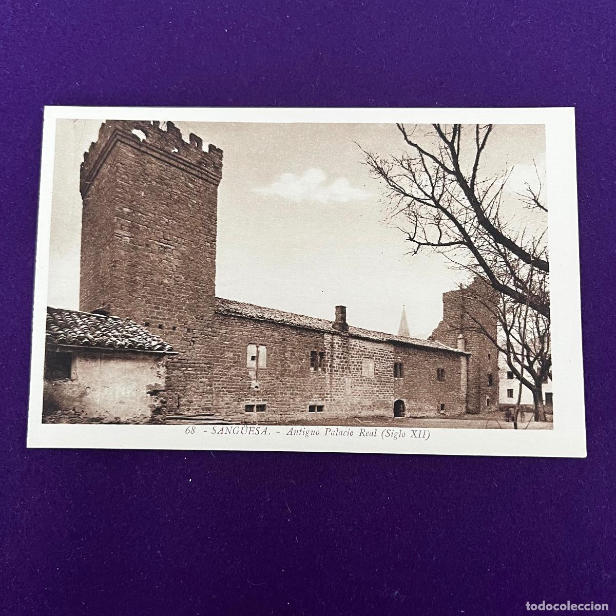 Cartoline: POSTAL DE SANGUESA (NAVARRA). ANTIGUO PALACIO REAL.