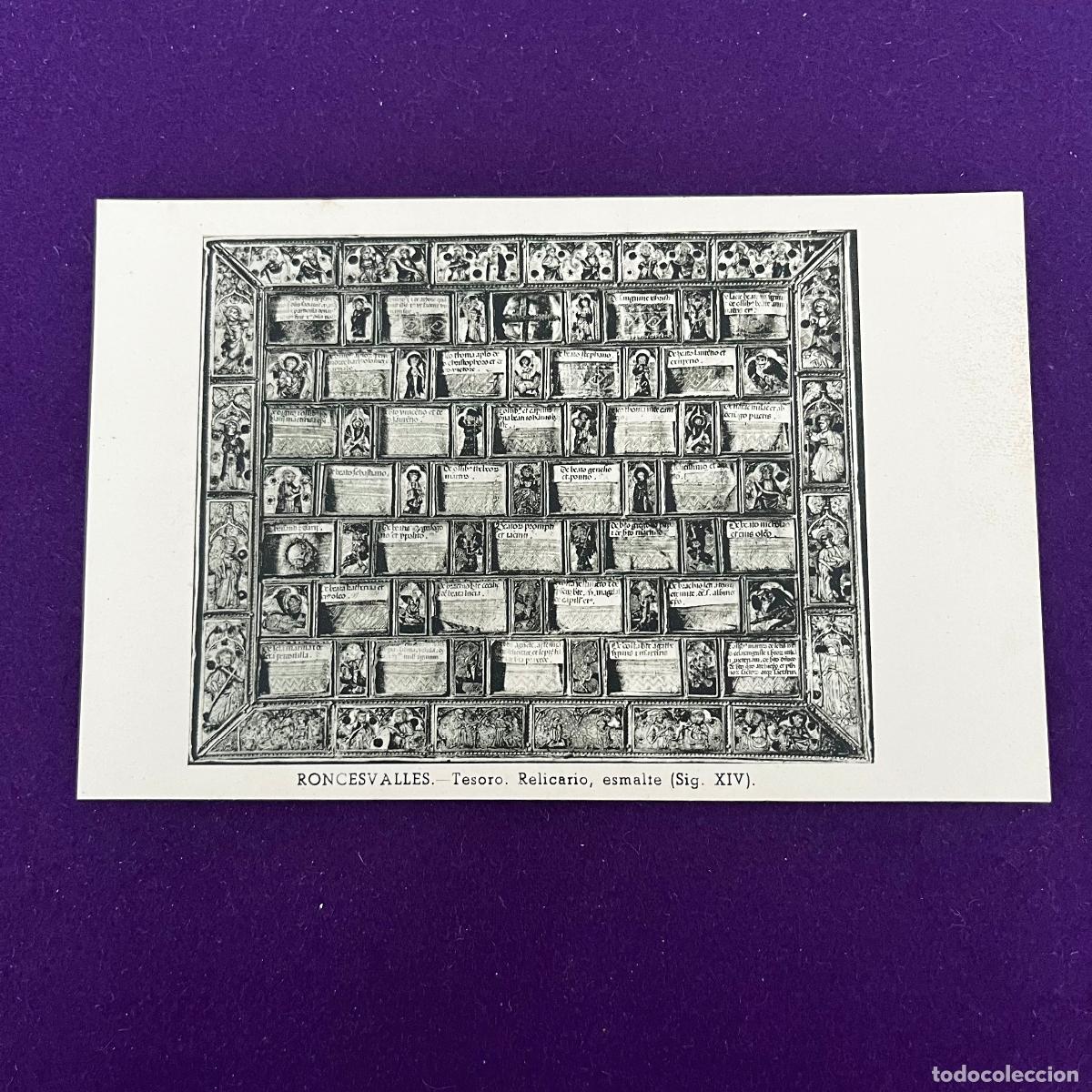 Cartoline: POSTAL DE RONCESVALLES (NAVARRA). TESORO. RELICARIO, ESMALTE.