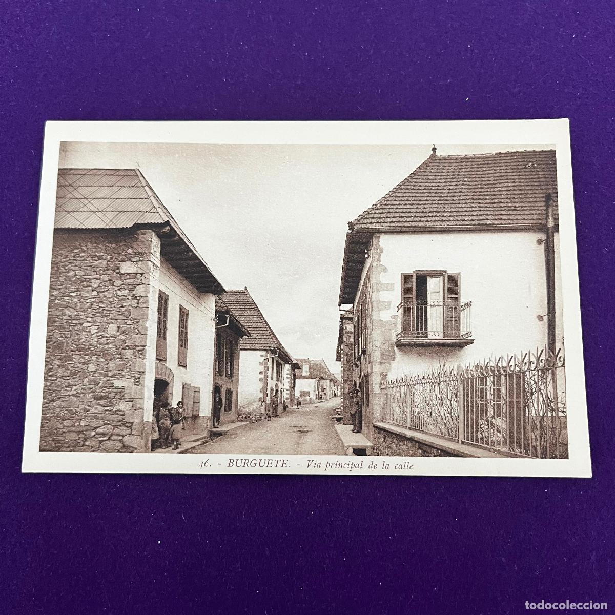 Postkarten: POSTAL DE BURGUETE (NAVARRA). VIA PRINCIPAL DE LA CALLE.