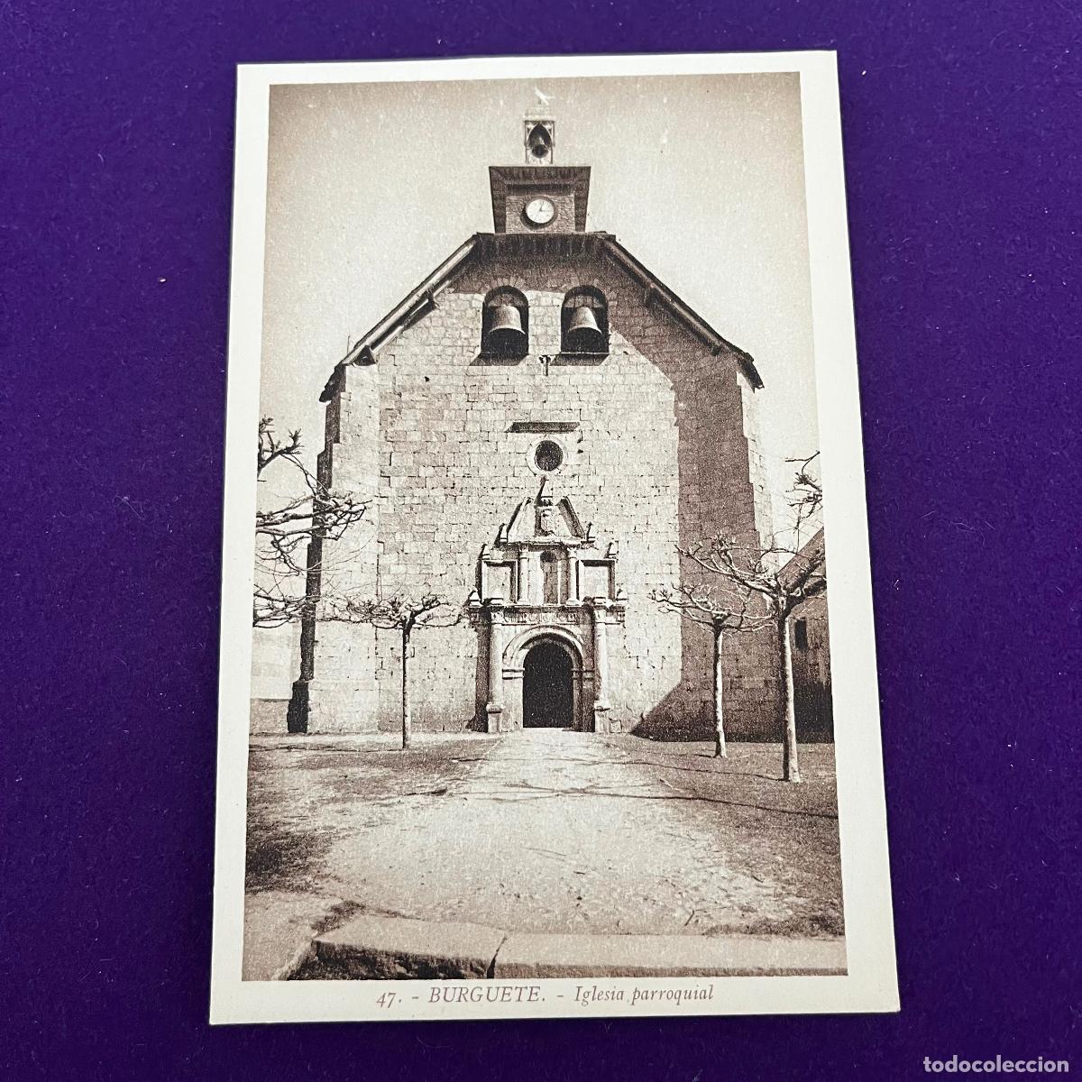 Postkarten: POSTAL DE BURGUETE (NAVARRA). IGLESIA PARROQUIAL.