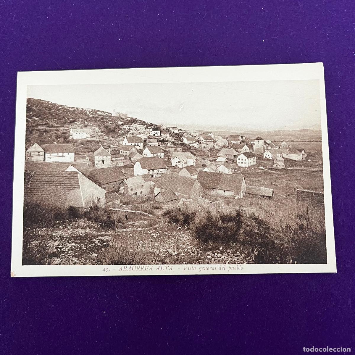 Postkarten: POSTAL DE ABAURREA ALTA (NAVARRA). VISTA GENERAL DEL PUEBLO.