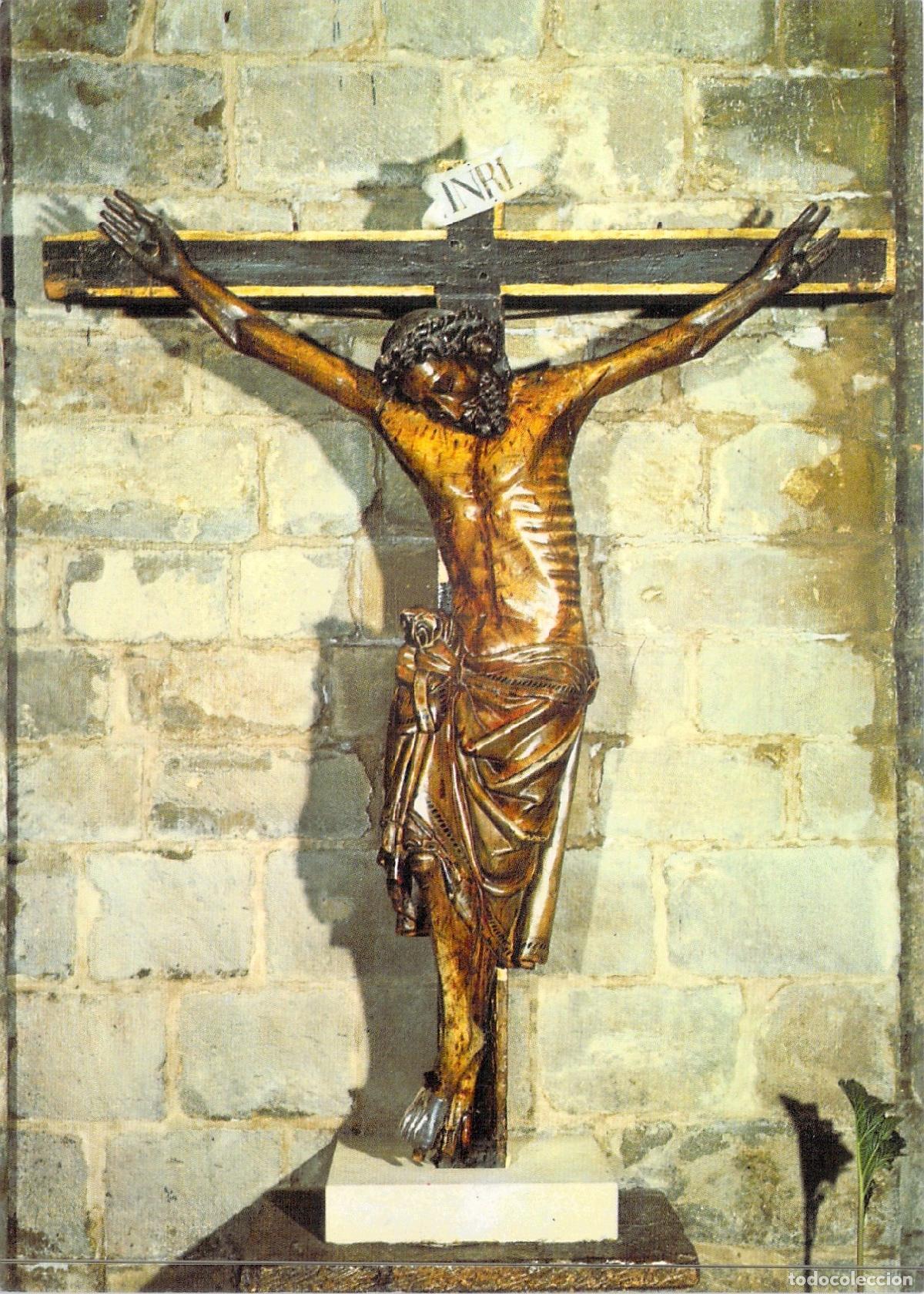 Postales: Postal Iglesia Santa Mar&iacute;a la Real Olite Santo Cristo Buena Muerte