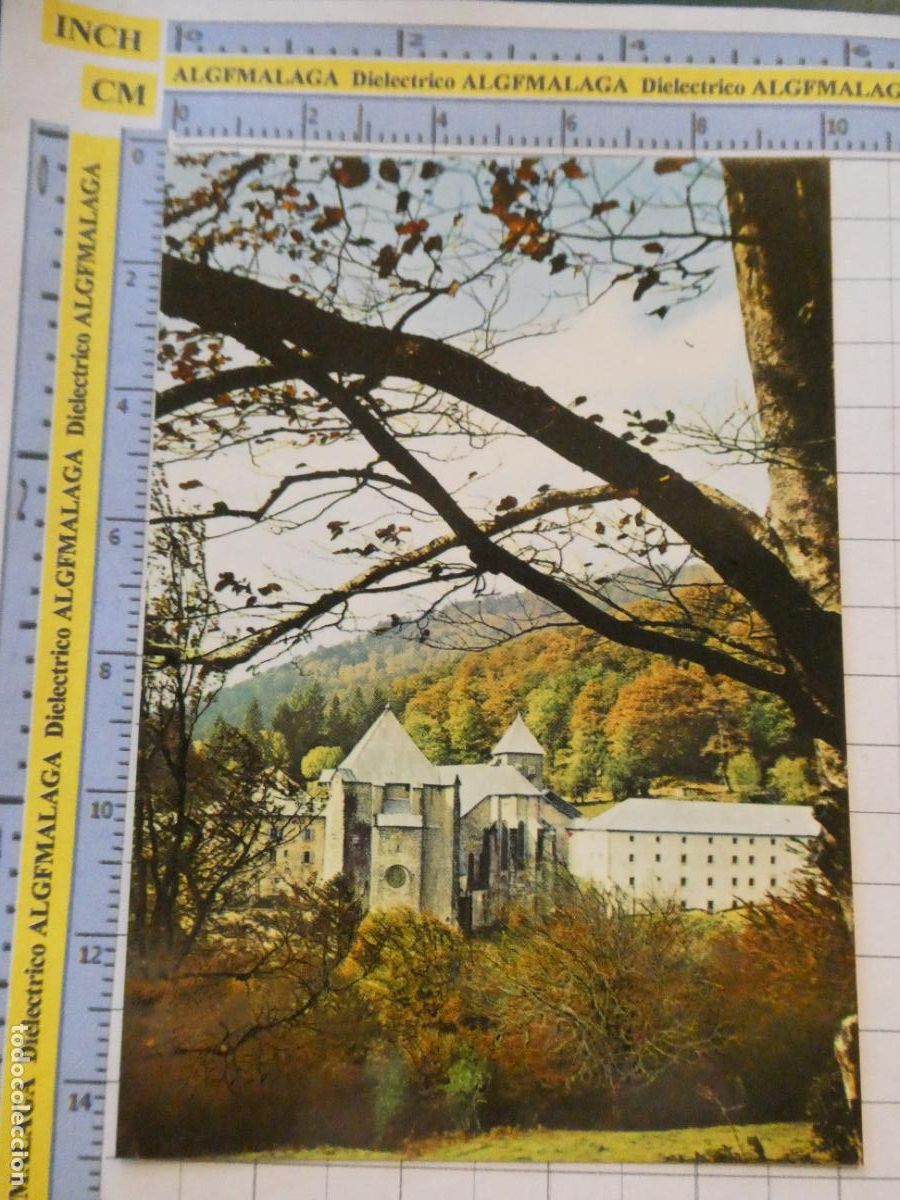Postales: POSTAL DE NAVARRA. A&Ntilde;O 1970. RONCESVALLES &Aacute;BSIDE EXTERIOR 7 COMPLEX. 3021