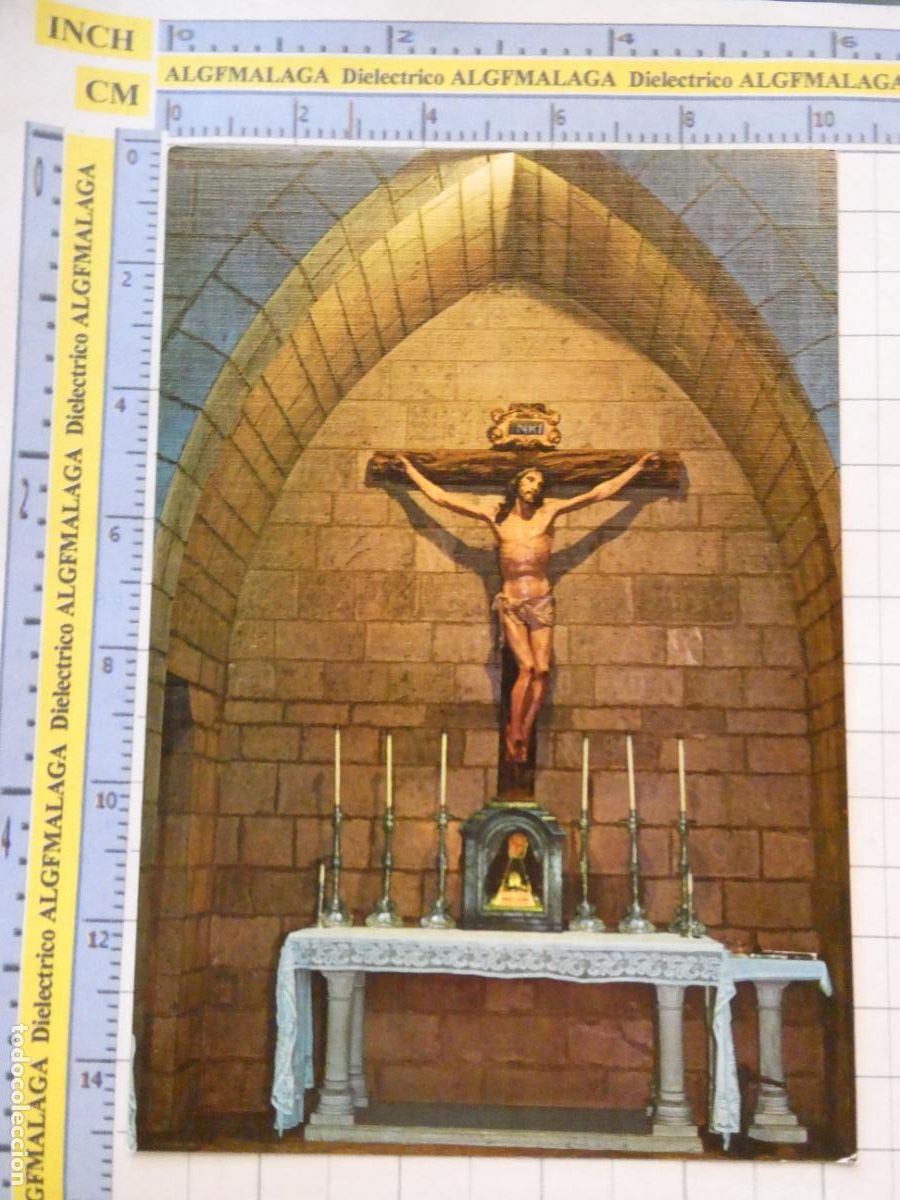 Postales: POSTAL DE NAVARRA. A&Ntilde;O 1968. RONCESVALLES ALTAR SANTO CRISTO 4 SICILIA. 3023