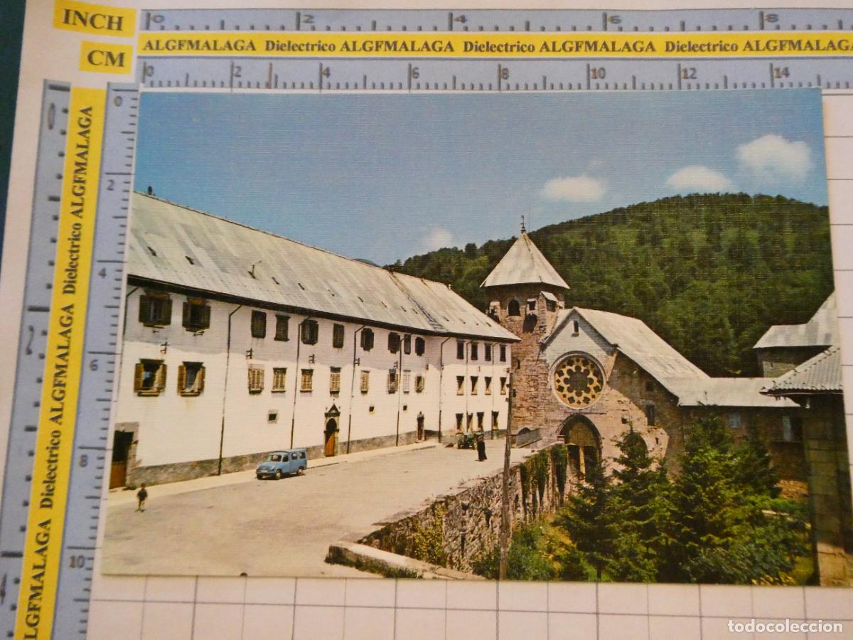 Postales: POSTAL DE NAVARRA. A&Ntilde;O 1968. RONCESVALLES EXTERIOR DE LA IGLESIA 5 SICILIA. 3024