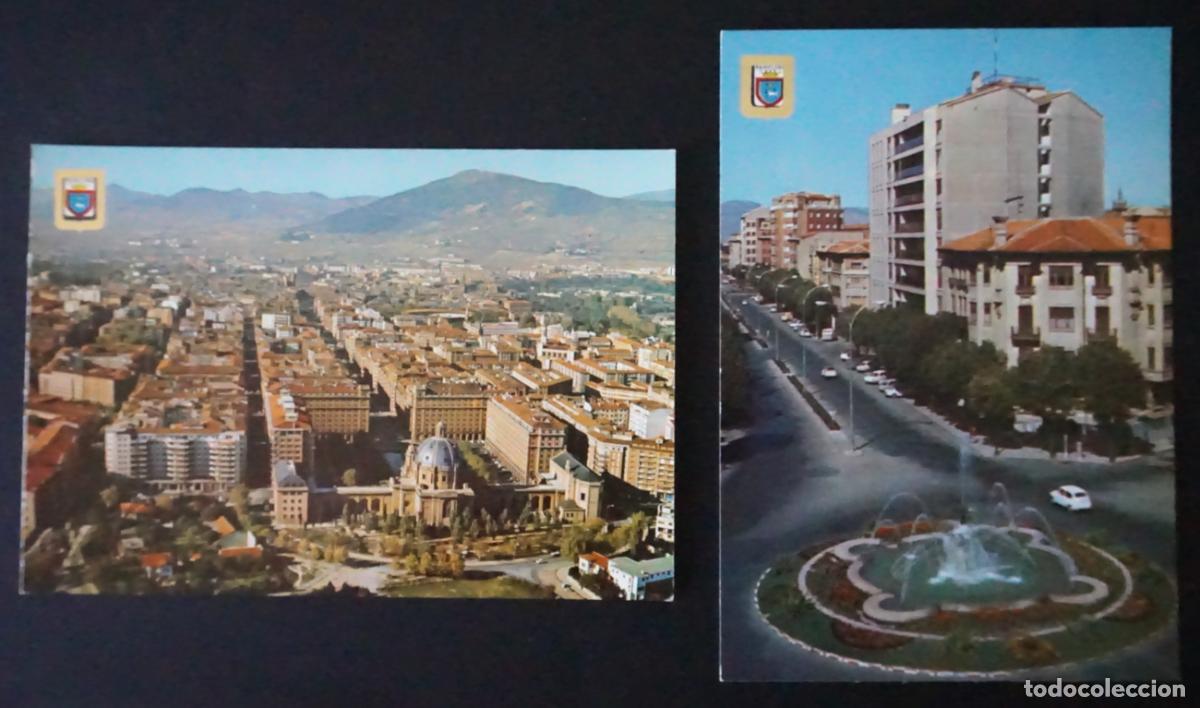 Postales: 2 postales de Pamplona del a&ntilde;o 1970 - Foto 1