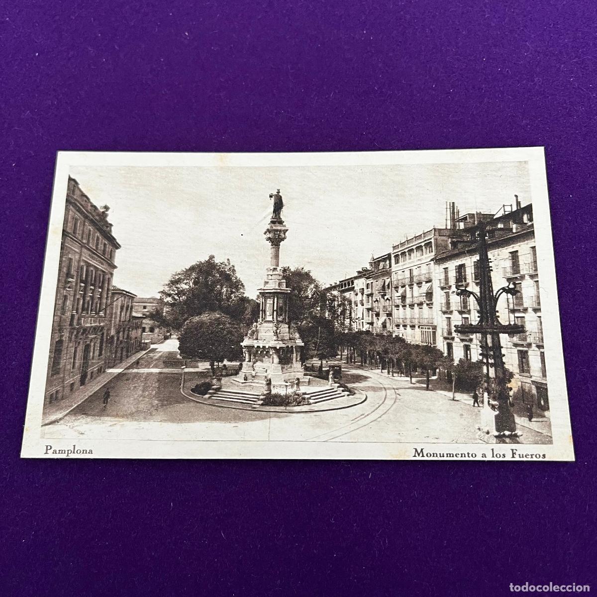 Postcards: POSTAL DE PAMPLONA (NAVARRA). MONUMENTO A LOS FUEROS.