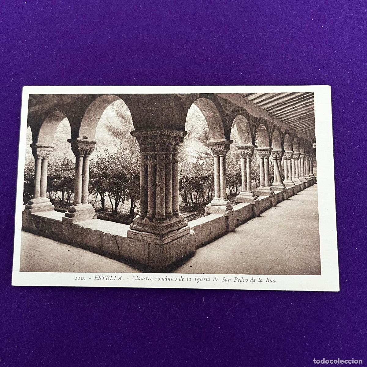 Postcards: POSTAL DE ESTELLA (NAVARRA). CLAUSTRO ROMANICO DE LA IGLESIA DE SAN PEDRO DE LA RUA.