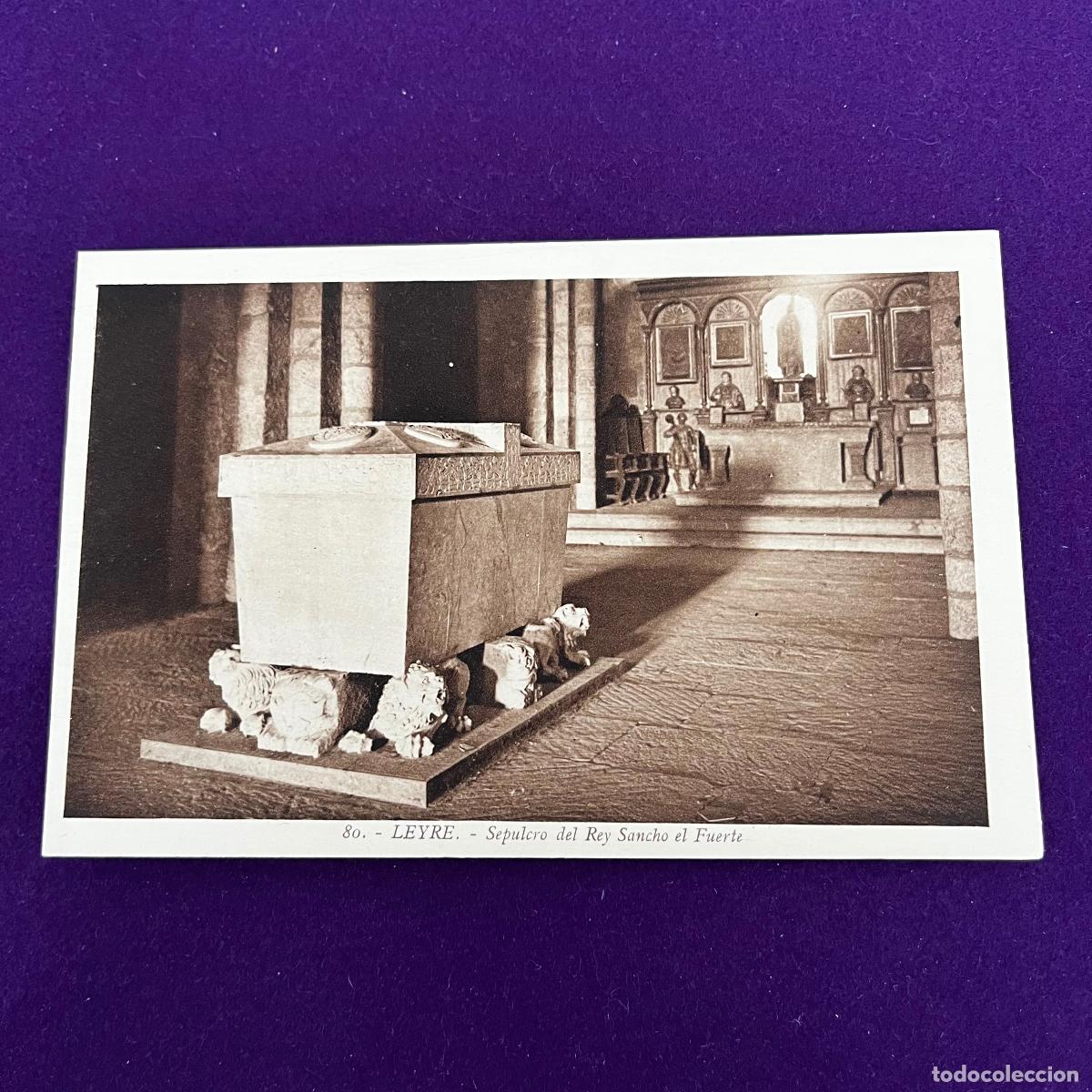 Cartoline: POSTAL DE LEYRE (NAVARRA). SEPULCRO DEL REY SANCHO EL FUERTE.