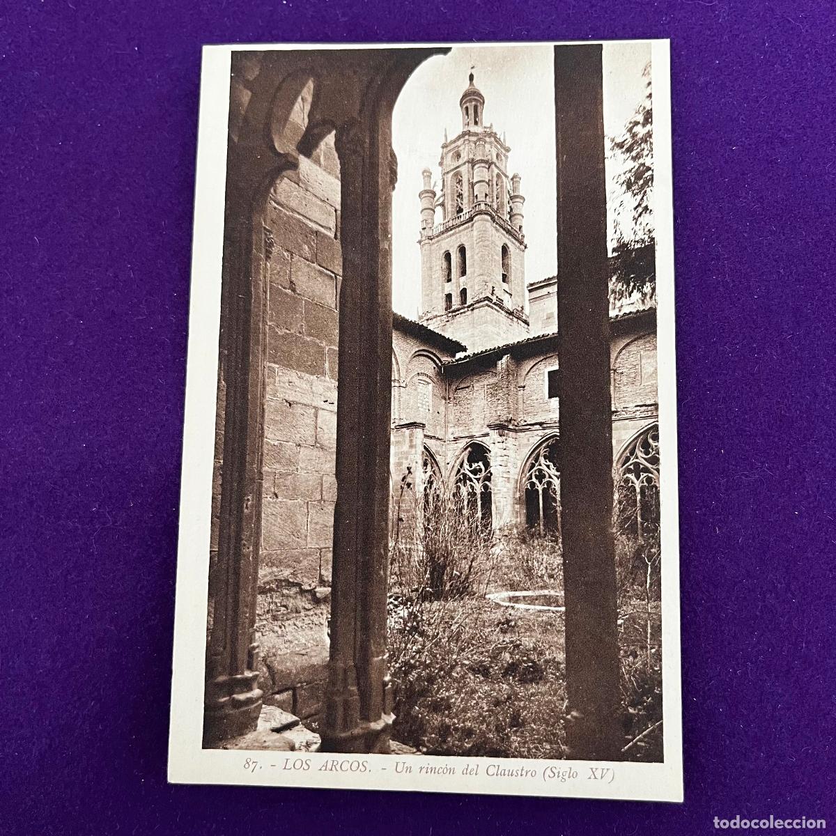 Postales: POSTAL DE LOS ARCOS (NAVARRA). UN RINCON DEL CLAUSTRO. - Foto 1
