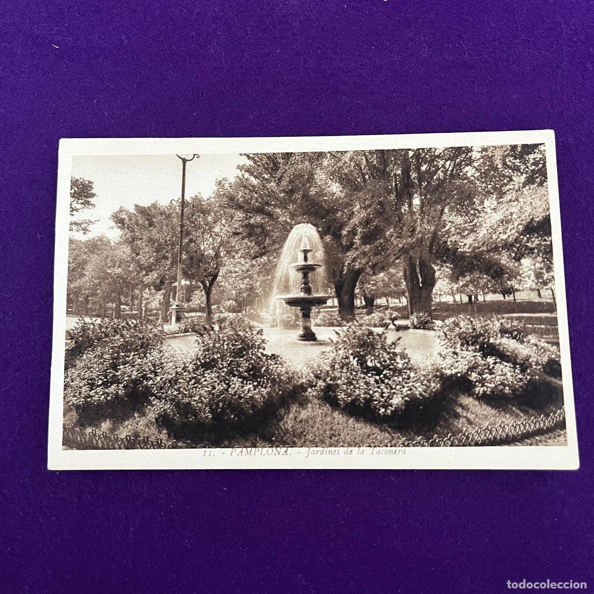 Postales: POSTAL DE PAMPLONA (NAVARRA). JARDINES DE LA TACONERA.