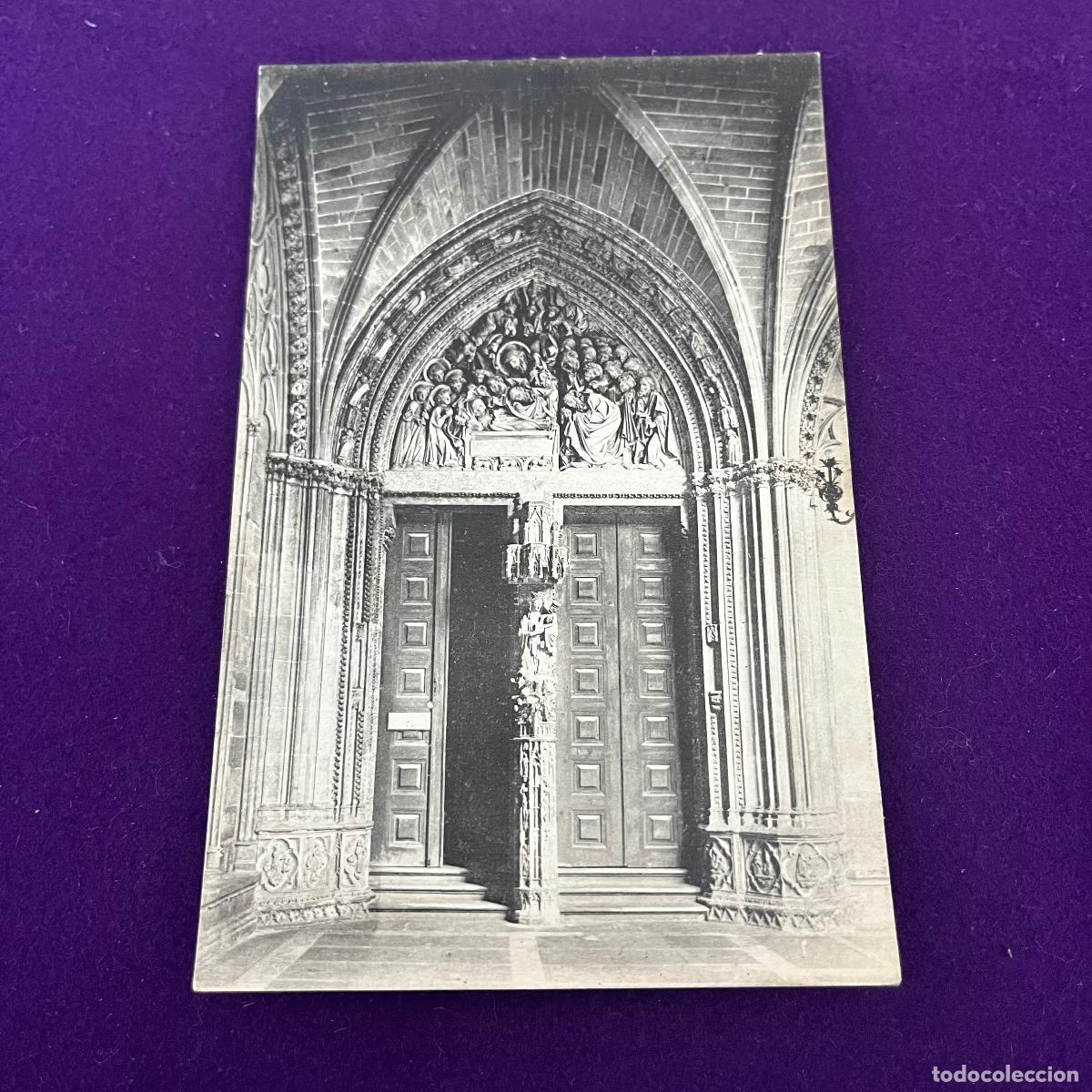 Postkarten: POSTAL DE PAMPLONA (NAVARRA). CATEDRAL. CLAUSTRO. PUERTA DE LA VIRGEN.