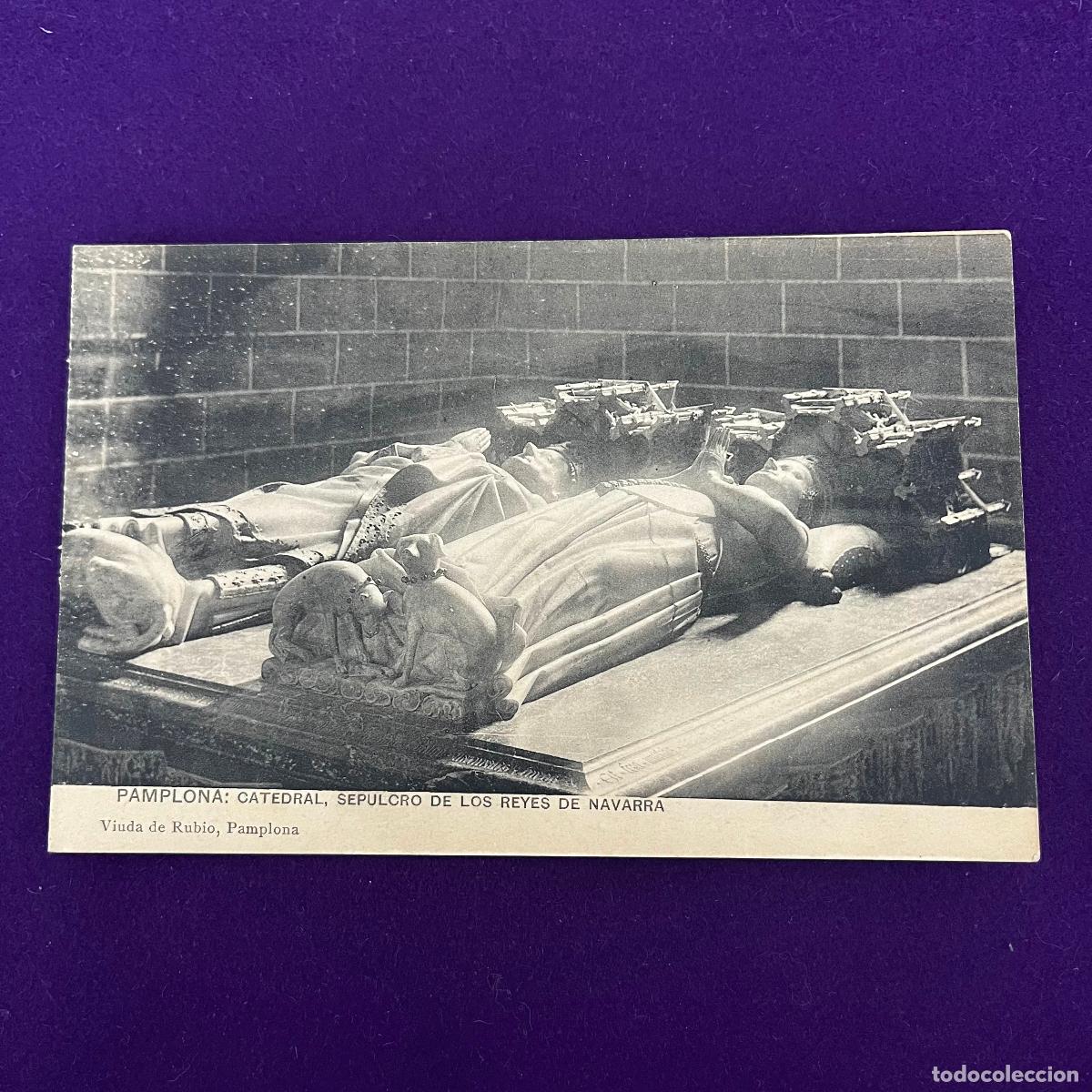 Cartoline: POSTAL DE PAMPLONA (NAVARRA). CATEDRAL. SEPULCRO DE LOS REYES DE NAVARRA.