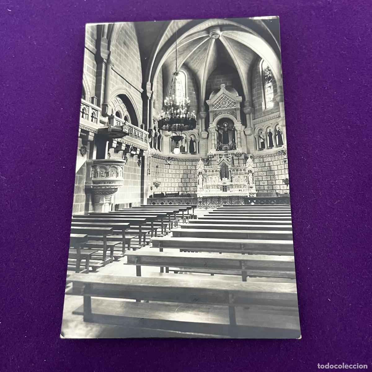Postales: POSTAL DE CASTILLO DE JAVIER (NAVARRA). INTERIOR DE LA BASILICA. - Foto 1