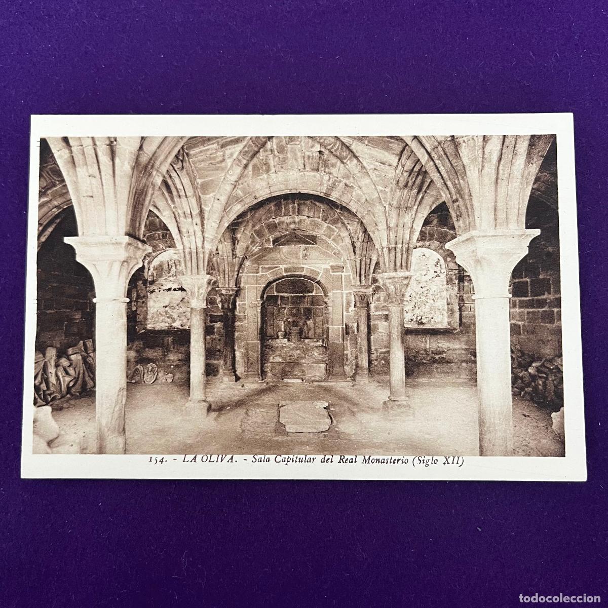 Postales: POSTAL DE LA OLIVA (NAVARRA). SALA CAPITULAR DEL REAL MONASTERIO. - Foto 1