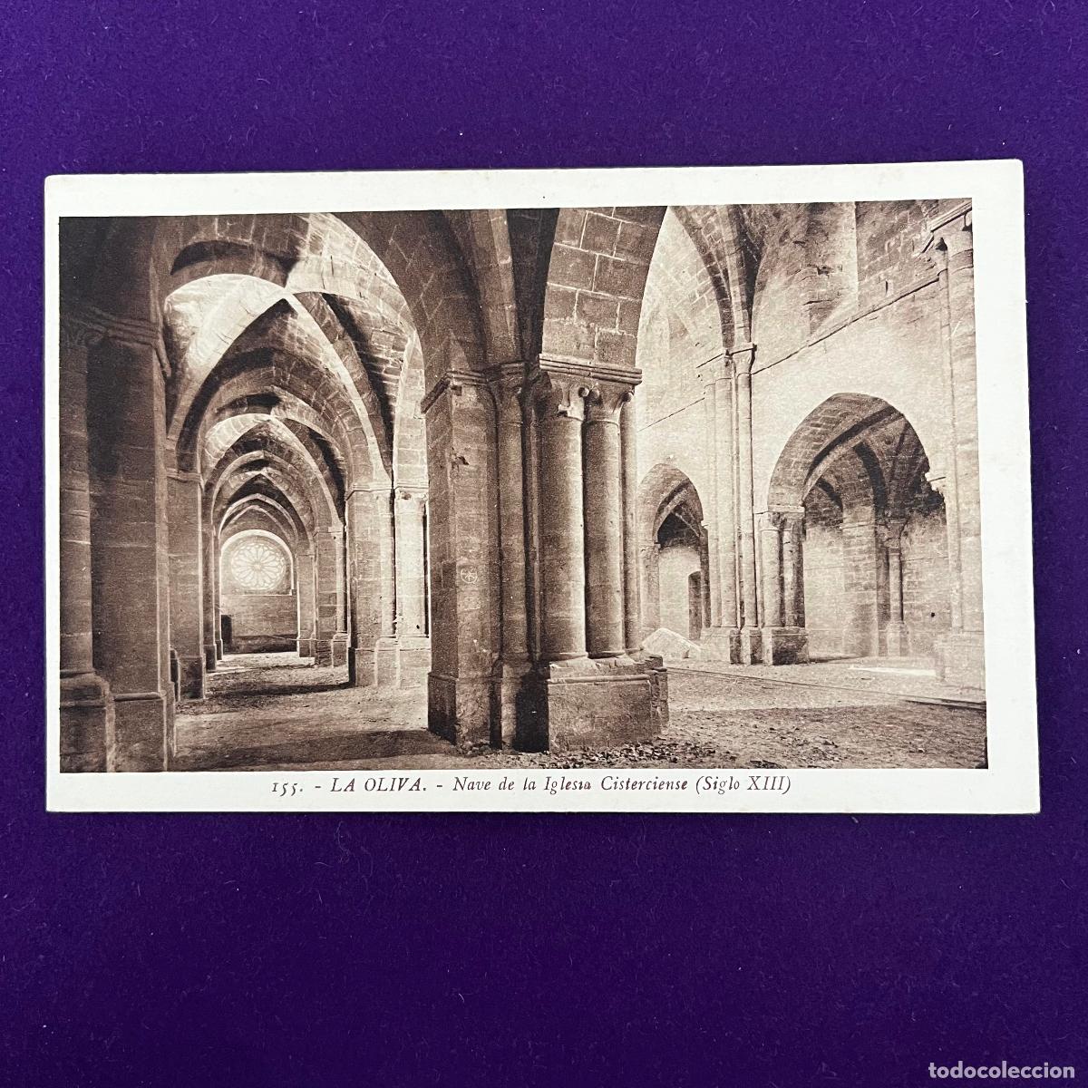 Postkarten: POSTAL DE LA OLIVA (NAVARRA). NAVE DE LA IGLESIA CISTERCIENSE.