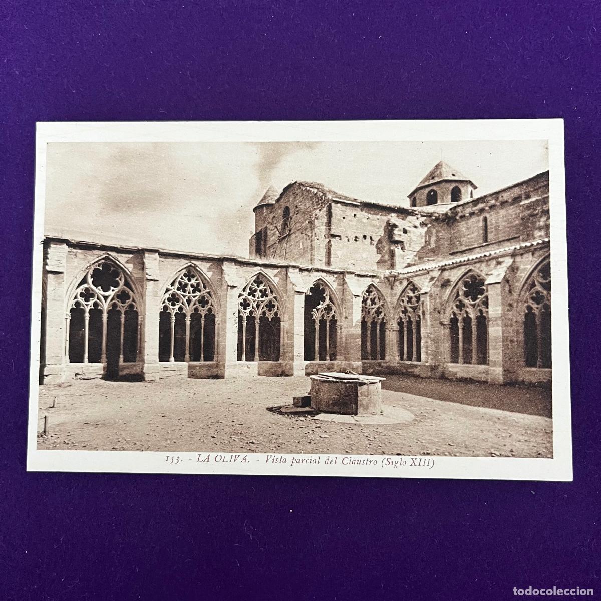 Postkarten: POSTAL DE LA OLIVA (NAVARRA). VISTA PARCIAL DEL CLAUSTRO.