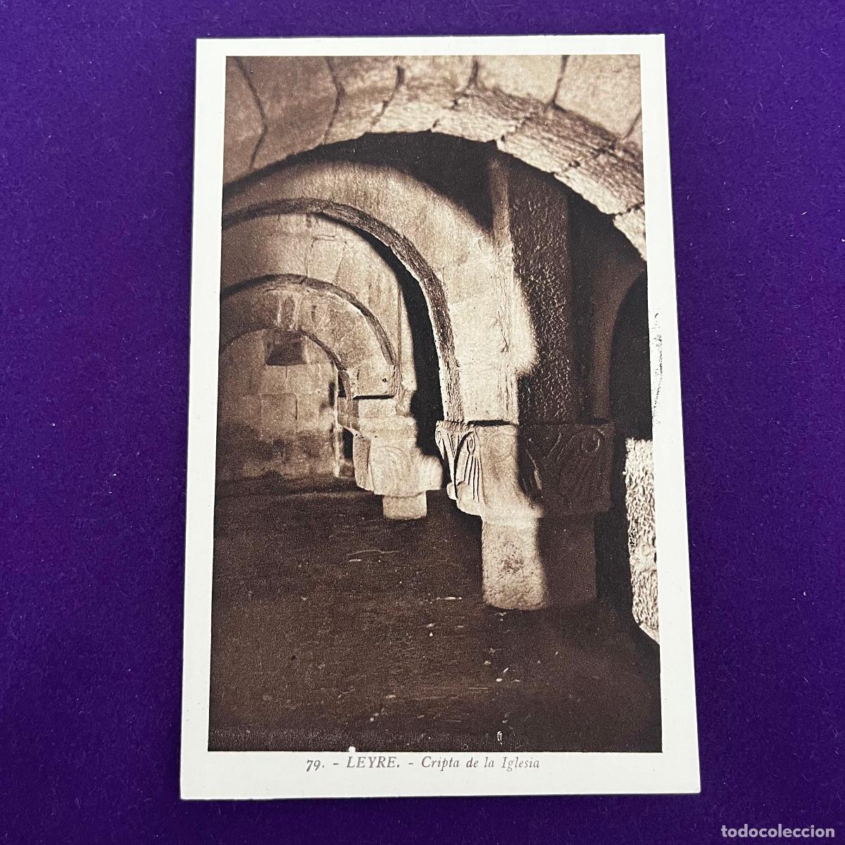 Postales: POSTAL DE LEYRE (NAVARRA). CRIPTA DE LA IGLESIA. - Foto 1