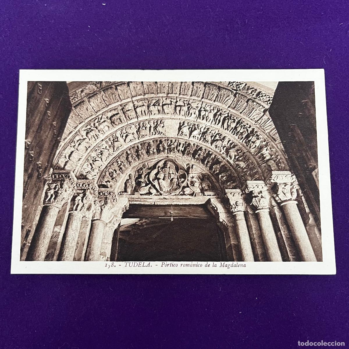 Postais: POSTAL DE TUDELA (NAVARRA). PORTICO ROMANICO DE LA MAGDALENA.