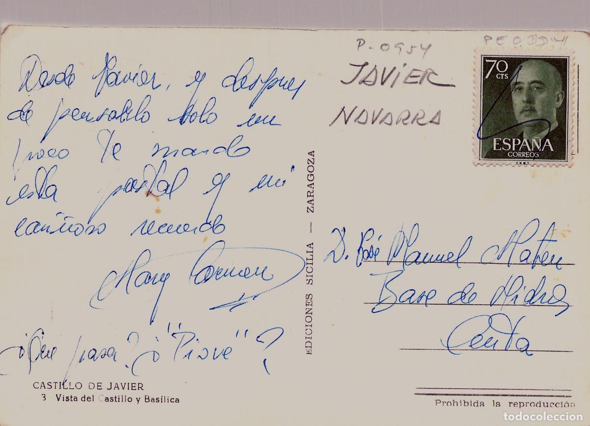 Postales: Postal del Castillo y Bas&iacute;lica de Javier en Navarra - Foto 2
