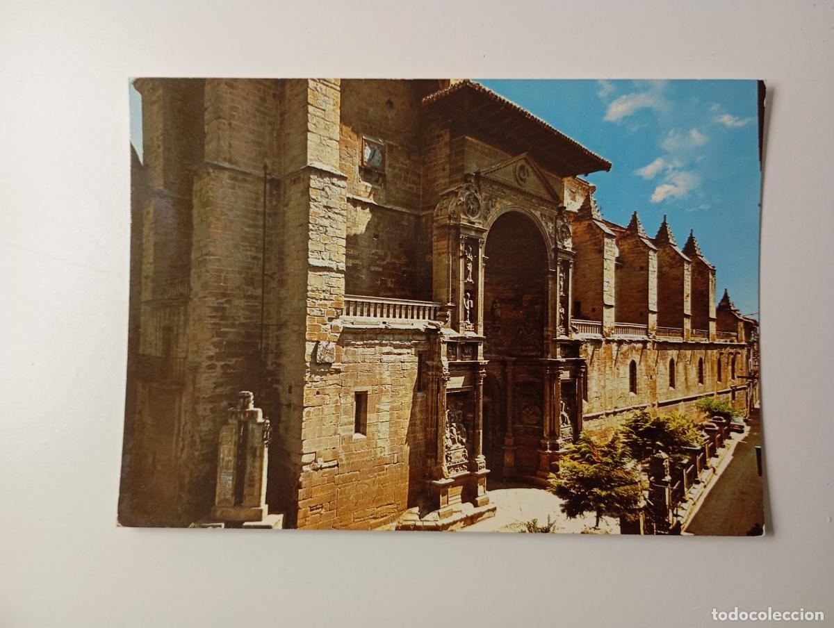 Postales: POSTAL DE VIANA. NAVARRA. FACHADA DE LA IGLESIA DE LA ASUNCI&Oacute;N. TDKP29C