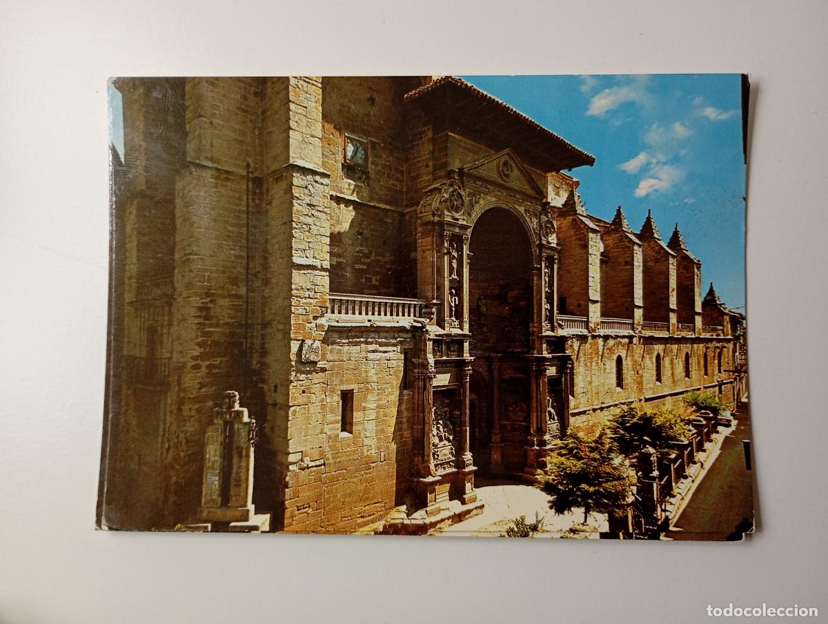 Postales: POSTAL DE VIANA. NAVARRA. FACHADA DE LA IGLESIA DE LA ASUNCI&Oacute;N. TDKP29C