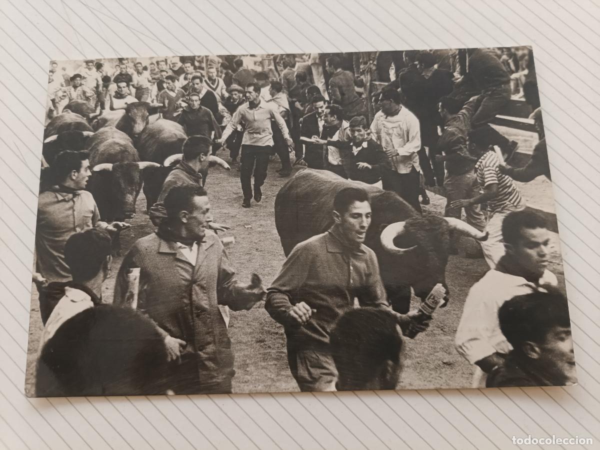 Postales: Pamplona. Encierro. Postal escrita - Foto 1