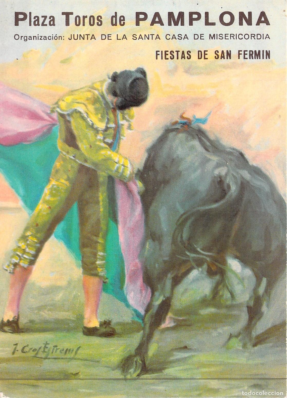 Postales: Postal Plaza de Toros de Pamplona Fiestas de San Ferm&iacute;n