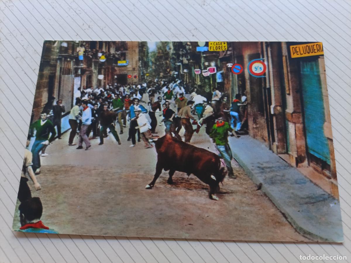 Postales: Pamplona, encierro de san Ferm&iacute;n