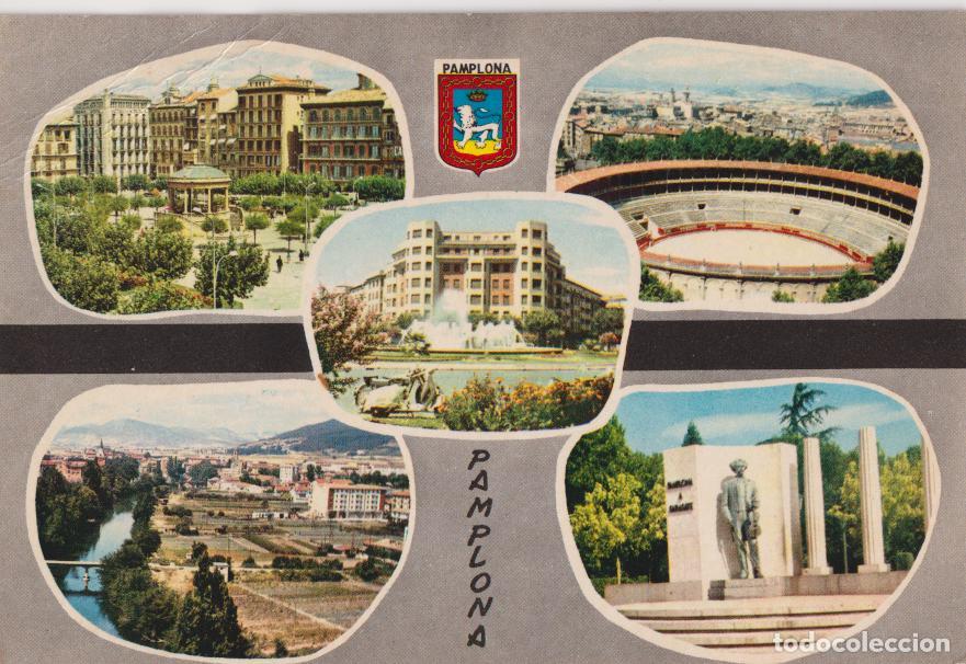 Postales: PAMPLONA (NAVARRA) VARIAS VISTAS DE LA CIUDAD - DANIEL ARBONES N&ordm;4 - CIRCULADA 1964