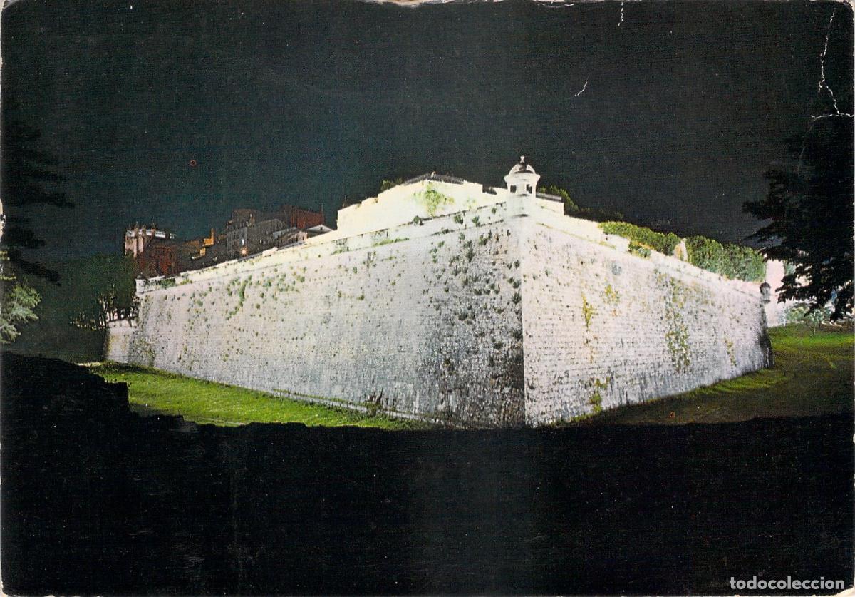Postales: Postal de Pamplona Murallas Iluminadas de Noche Espa&ntilde;a