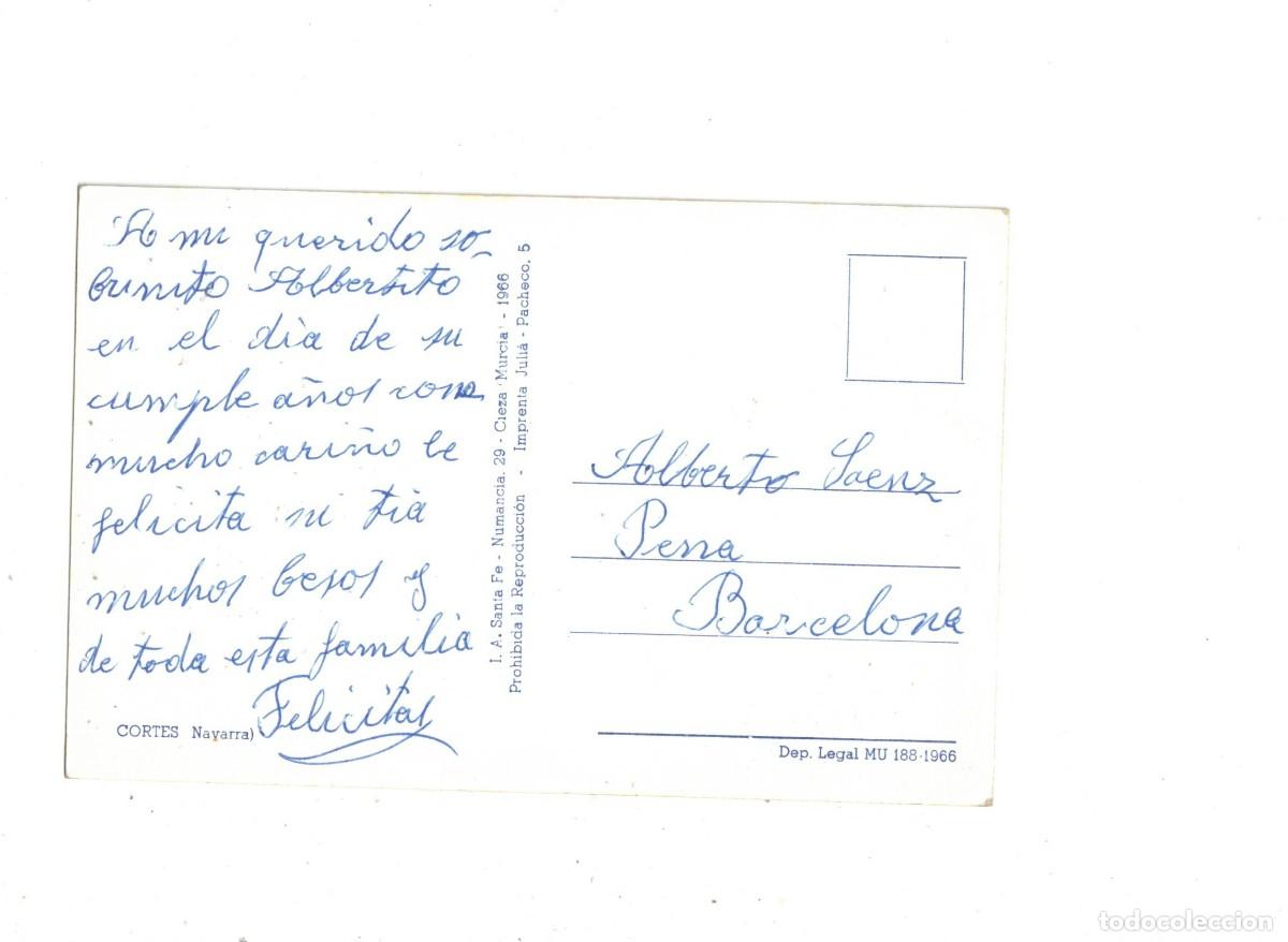 Postales: CORTES. NAVARRA. COLOREADA. - Foto 2