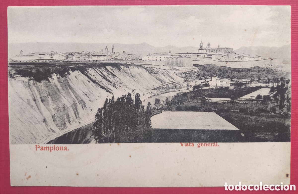 Postales: PAMPLONA VISTA GENERAL POSTAL FOTOTIPIA NAVARRA C. 1920