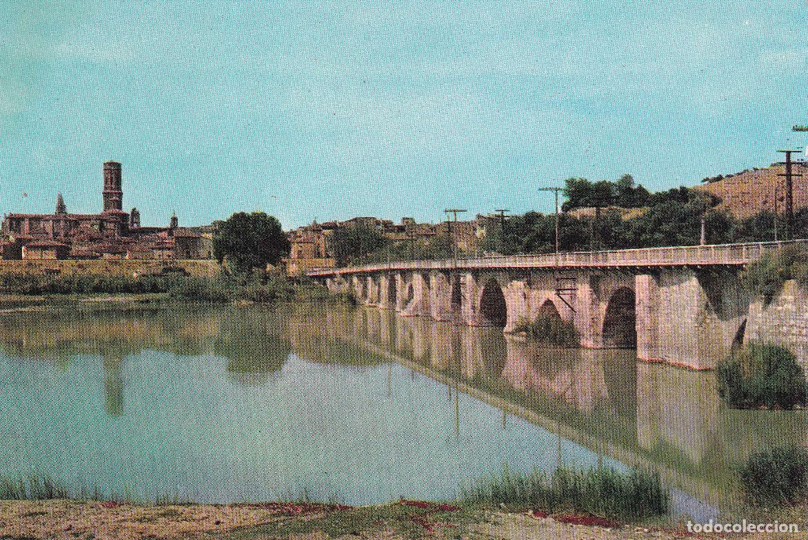 Postales: TUDELA - 142. PUENTE ROM&Aacute;NICO SOBRE EL R&Iacute;O EBRO